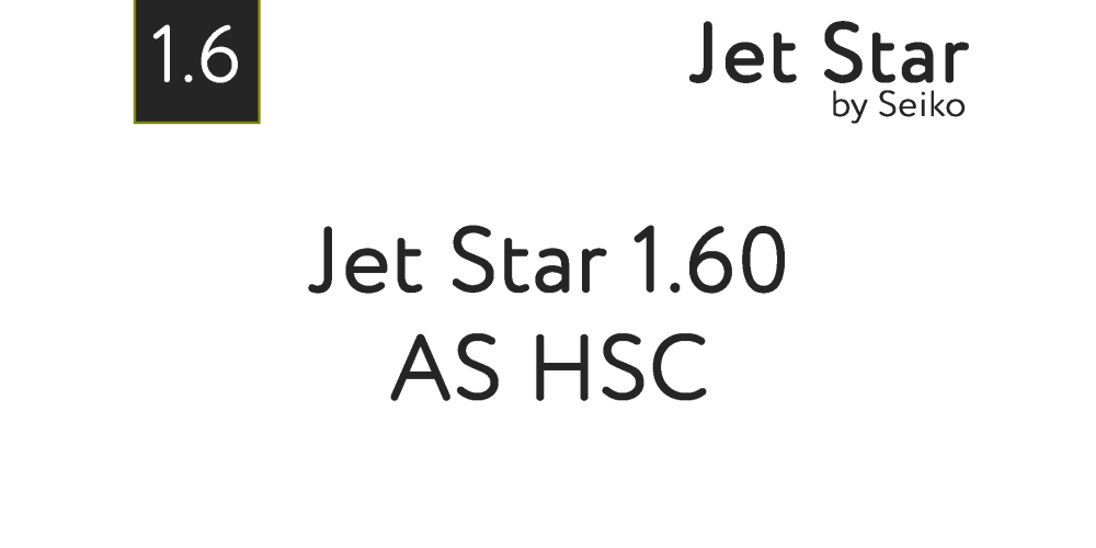 Оптична лінза для окулярів Jet Star by Seiko 1.60 AS HSC