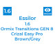 Оптична лінза Essilor 1.6 Ormix Transitions GEN 8 Crizal Easy Pro Brown/Grey