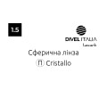 Оптична лінза для окулярів Divel Italia Leonardo сферична лінза 1.5 Cristallo