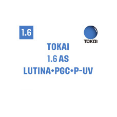 Оптична лінза для окулярів Tokai 1.6 AS Lutina PGC P-UV