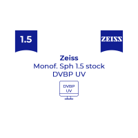 Оптична лінза для окулярів Zeiss Monof .1.5 Sph stock DVBP
