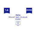 Оптична лінза для окулярів Zeiss Monof. 1.6 Sph stock DVBP