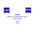 Оптична лінза для окулярів Zeiss Monof. ClearView 1.67 stock