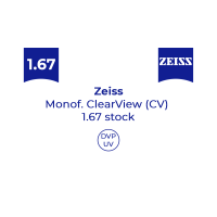 Оптична лінза для окулярів Zeiss Monof. ClearView 1.67 stock