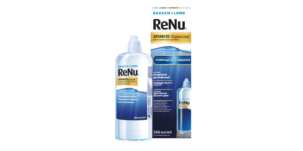 Розчин для лінз Bausch + Lomb ReNu Advanced (100 ml)